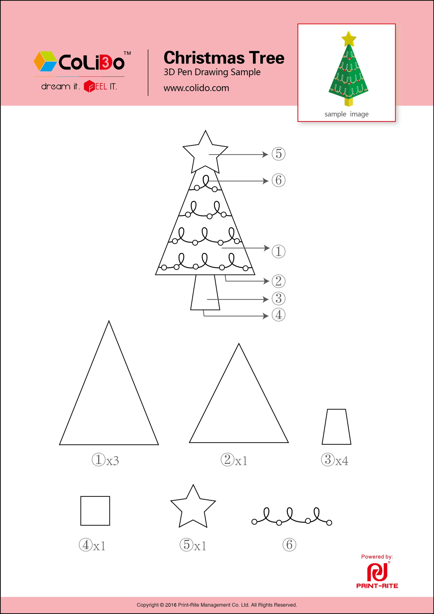 kerstboom-3d-3d-pen-3d-pen-inspiratie
